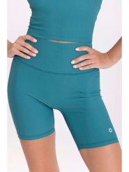 Onamaste Szorty sportowe w kolorze morskim rozmiar: S/M. Niebieskie spodenki sportowe damskie Onamaste, m, z materiału, outdoorowe. Za 134.22 zł.