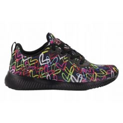 Buty na co dzień damskie SKECHERS BOBS SQUAD sportowe ozdobne. Czarne buty sportowe na co dzień damskie Skechers, bez wzorów, trekkingowe, Skechers Sport. Za 232.00 zł.