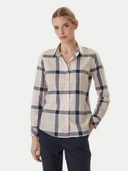 Barbour Koszula Bredon LSH1353PI55 Beżowy Regular Fit. Brązowe koszule damskie Barbour, bez wzorów, z bawełny, bez kołnierzyka, bez ramiączek. Za 399.99 zł.
