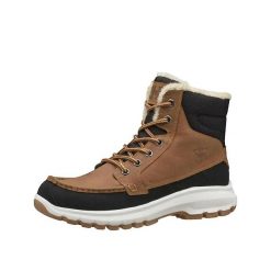 Buty trekkingowe Helly Hansen z brązowej skóry nubukowej. Brązowe buty trekkingowe męskie Helly Hansen, z gumy, bez zapięcia, trekkingowe. Za 615.50 zł.