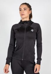 Halsey Kurtka dresowa - Czarny. Czarne kurtki damskie GORILLA WEAR, xl, bez wzorów, z dresówki, bez kaptura. Za 301.50 zł.