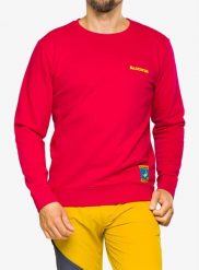 Bluza bez kaptura męska La Sportiva Climbing on the Moon Sweatshirt. Czerwone bluzy z kapturem męskie La Sportiva, l, z bawełny. Za 294.79 zł.