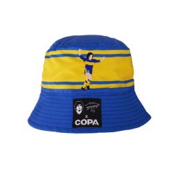 Kapelusz wędkarza dla dorosłych - Haft Maradona x COPA Boca - Niebieski. Niebieskie kapelusze damskie COPA FOOTBALL, bez wzorów. Za 127.06 zł.