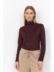 Soyaconcept Koszulka "Marica" w kolorze ciemnobrązowym rozmiar: XL. Brązowe bluzki damskie Soyaconcept, xl, bez wzorów, bez kołnierzyka, bez ramiączek. Za 119.95 zł.