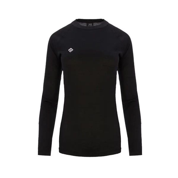 Koszulka termiczna NELION W Thermal-Dry – szybkoschnąca, oddychająca i idealnie. Czarne t-shirty damskie IZAS, l, bez wzorów, z materiału, bez kołnierzyka. Za 124.99 zł.