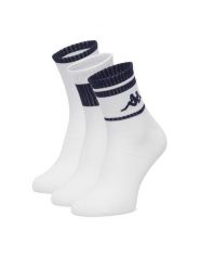 Kappa Skarpety długie CEO_KR_ANKLE_SS26 (3-PACK) Biały. Białe skarpetki damskie Kappa, bez wzorów, z bawełny. Za 29.99 zł.