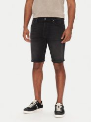 BOSS Szorty jeansowe Delaware Shorts Bo 50540271 Czarny Slim Fit. Czarne szorty męskie Boss, bez wzorów, z bawełny. Za 259.99 zł.