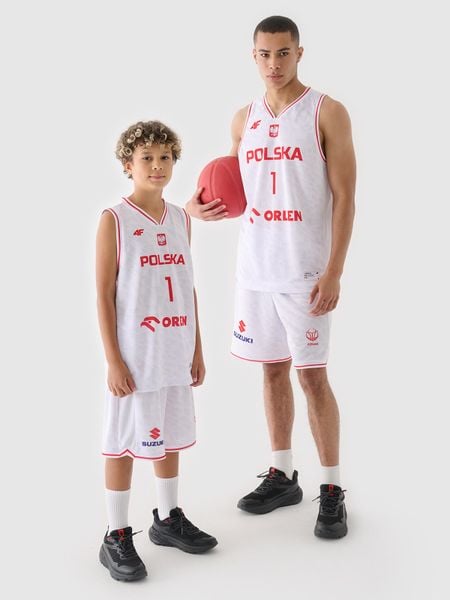 4F Koszulka reprezentacyjna męska 4F x PZKOSZ 2024 - SOCHAN - biała 3XL. Białe t-shirty sportowe męskie 4f, m, z dzianiny, bez ramiączek, na fitness i siłownię. Za 219.99 zł.