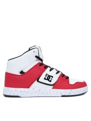 DC Shoes Sneakersy ADBS700089 Biały. Białe buty sportowe chłopięce DC Shoes, ze skóry, bez zapięcia. Za 249.99 zł.