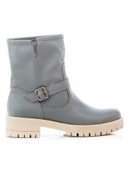 Zapato Skórzane botki w kolorze szarym rozmiar: 39. Szare botki damskie Zapato, bez obcasa, bez zapięcia. Za 241.56 zł.