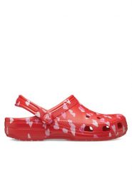 Crocs Klapki Classic Vday Clog 209682 Czerwony. Czerwone klapki damskie Crocs, bez wzorów, z tworzywa sztucznego, bez obcasa. Za 179.99 zł.