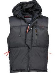 Geographical Norway Kamizelka pikowana "Vetincelle" w kolorze czarnym rozmiar: M. Czarne kamizelki męskie Geographical Norway, m. Za 187.96 zł.