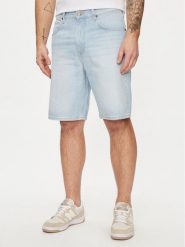Lee Szorty jeansowe Asher 112349239 Niebieski Loose Fit. Niebieskie szorty męskie Lee, z bawełny, bez kołnierzyka. Za 169.99 zł.