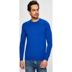 Calvin Klein Jeans - Sweter. Niebieskie swetry męskie Calvin Klein Jeans, m, bez wzorów, z bawełny, bez kołnierzyka. W wyprzedaży za 199.90 zł.