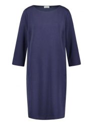 Gerry Weber Sukienka w kolorze granatowym rozmiar: 40. Niebieskie sukienki damskie Gerry Weber, na co dzień, bez wzorów, bez kołnierzyka, bez ramiączek, midi, proste. Za 180.06 zł.
