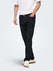 ONLY & SONS Dżinsy - Slim fit - w kolorze granatowym rozmiar: W33/L34. Niebieskie jeansy męskie Only & Sons. Za 104.95 zł.