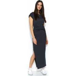 Sukienka maxi z rozcięciem n176. Sukienki damskie Nunu, s, bez wzorów, bez kołnierzyka, bez ramiączek, maxi. Za 129.00 zł.