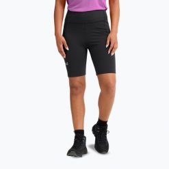 Spodenki trekkingowe damskie Jack Wolfskin Wildstride. Czarne szorty damskie Jack Wolfskin, bez wzorów, z elastanu. Za 249.99 zł.