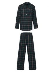 Polo Ralph Lauren Piżama 4P8043 Zielony Relaxed Fit. Zielone piżamy damskie Polo Ralph Lauren, xl, bez wzorów, z bawełny, bez ramiączek. Za 539.99 zł.