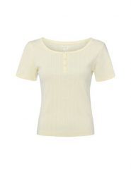 Marie Lund Koszulka Kobiety Bawełna żółty, L. Żółte t-shirty damskie Marie Lund, l, bez wzorów, z bawełny, bez kołnierzyka. Za 99.95 zł.