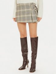 Brave Soul Spódnica mini LSKW-272PARKER Kolorowy Regular Fit. Brązowe spódniczki damskie Brave Soul, xl, bez wzorów, z syntetyku, mini, trapezowe. Za 129.99 zł.