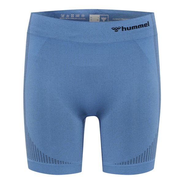 Damskie szorty bezszwowe Hummel Shaping. Niebieskie szorty damskie HUMMEL, bez wzorów, eleganckie. Za 153.50 zł.
