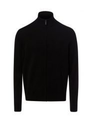 Nils Sundström sweter Mężczyźni Bawełna (100%) czarny, L. Czarne kardigany męskie Nils Sundström, l, bez wzorów, z bawełny, eleganckie, bez kołnierzyka. Za 249.95 zł.