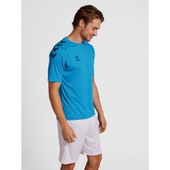 Koszulka sportowa męska Hummel Core XK Poly T-Shirt S/S. Niebieskie t-shirty męskie HUMMEL, l, bez wzorów, bez kołnierzyka. Za 77.00 zł.