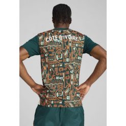 Męska koszulka przedmeczowa Wybrzeże Kości Słoniowej 2025 PUMA. Brązowe t-shirty sportowe męskie Puma, m, bez ramiączek, do piłki nożnej. Za 254.50 zł.