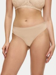 Triumph Stringi Sense Of Modal 10224759 Beżowy. Brązowe stringi damskie Triumph, s, bez wzorów, z syntetyku. Za 39.99 zł.