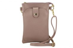 Listonoszka skórzana BARBERINI'S różowa 963-18. Czerwone shopper bag damskie Barberinis, bez wzorów, ze skóry, bez dodatków. Za 149.99 zł.