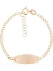 L instant d Or Złota bransoletka "Ovale" z elementem ozdobnym rozmiar: onesize. Żółte bransoletki damskie L instant d Or, złote. Za 567.00 zł.