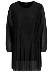 Sublevel Sukienka w kolorze czarnym rozmiar: M/L. Czarne sukienki damskie Sublevel, l, bez wzorów, bez kołnierzyka, bez ramiączek, midi. Za 70.24 zł.