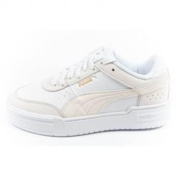 Buty do chodzenia damskie Puma 37987102. Białe buty sportowe na co dzień damskie Puma, bez wzorów, z materiału, trekkingowe. Za 179.00 zł.