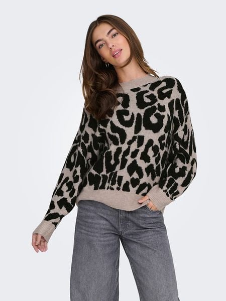 JDY Sweter w kolorze beżowym rozmiar: XXL. Brązowe swetry klasyczne damskie JDY, xxl, bez kołnierzyka. Za 91.77 zł.