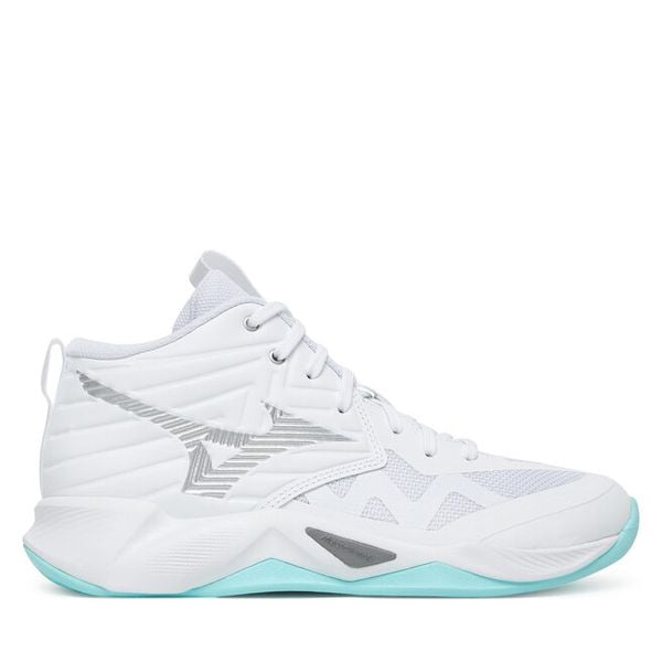 Buty halowe Mizuno. Białe buty sportowe na co dzień damskie Mizuno, bez wzorów, mizuno wave. Za 489.99 zł.