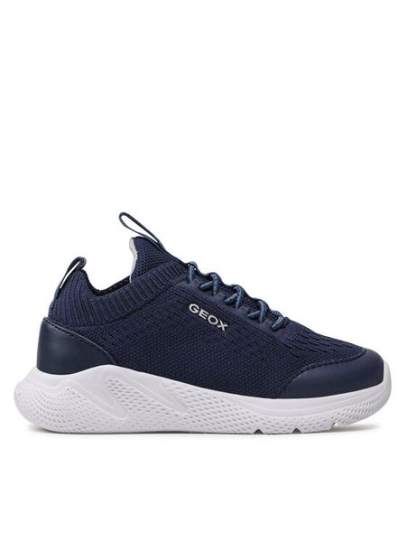 Geox Sneakersy J Sprintye B. A J25GBA 0006K C4002 M Granatowy. Niebieskie buty sportowe chłopięce Geox, bez wzorów, z materiału, bez zapięcia. Za 129.99 zł.