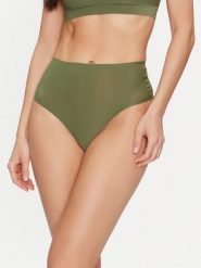 Chantelle Figi brazylijskie z wysokim stanem Soft Stretch C10690 Zielony. Zielone figi damskie Chantelle, bez wzorów, z syntetyku. Za 59.99 zł.