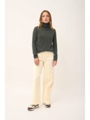Just Cashmere Kaszmirowy sweter "Ava" w kolorze khaki rozmiar: L. Brązowe golfy damskie Just Cashmere, l, bez wzorów, z kaszmiru, bez ramiączek. Za 365.48 zł.