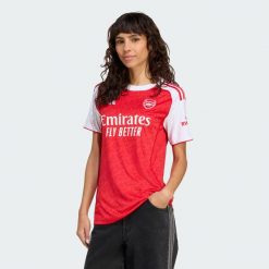 Koszulka podstawowa Arsenal 25/26. Białe bluzki damskie Adidas, s, bez wzorów, bez kołnierzyka. Za 439.00 zł.