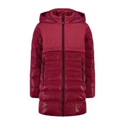 Długa kurtka softshell dla dziewcząt CMP. Czerwone kurtki softshell damskie CMP, m, bez wzorów, z materiału, z kapturem. Za 479.85 zł.