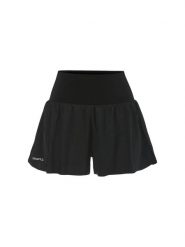 Craft Hypervent Wide Shorts W - szerokie spodenki do biegania z szerokim pasem. Czarne szorty damskie Craft, bez wzorów, z poliamidu. Za 280.00 zł.
