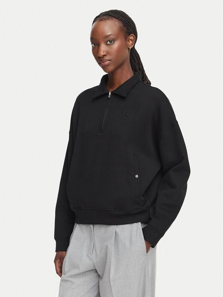 Beverly Hills Polo Club Bluza L6603T-HR Czarny Relaxed Fit. Czarne bluzy bez kaptura damskie Beverly Hills Polo Club, l, z bawełny. Za 245.99 zł.