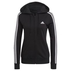 Bluza z Kapturem I Suwakiem Na Całej Długości Essentials 3-Stripes Rozmiar XL C…. Białe bluzy z kapturem damskie Adidas, xl. Za 274.50 zł.