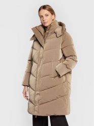 Calvin Klein Płaszcz zimowy Modern K20K204690 Beżowy Regular Fit. Brązowe płaszcze damskie CALVIN KLEIN, na zimę, xxs, bez wzorów, z syntetyku. Za 909.99 zł.