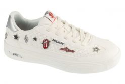 Buty sportowe Sneakersy damskie, Arch Fit Arcade - Rolling Stones. Białe buty sportowe na co dzień damskie Skechers, bez wzorów, z materiału, trekkingowe. Za 379.99 zł.