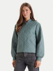 Calvin Klein Jeans Kurtka bomber LV147E514G Szary Regular Fit. Szare kurtki damskie Calvin Klein Jeans, s, bez wzorów, z jeansu, bez kaptura. Za 519.99 zł.