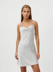 LeGer Sukienka "Letizia" w kolorze srebrnym rozmiar: 40. Szare sukienki damskie LeGer, bez wzorów, bez kołnierzyka, bez ramiączek, mini. Za 100.99 zł.