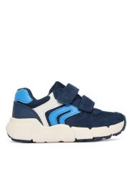 Geox Sneakersy B Flexyper Mini Boy B656GC 01422 CF44D S Granatowy. Niebieskie buty sportowe chłopięce Geox, ze skóry, bez zapięcia. Za 269.99 zł.