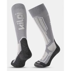 Podkolanówki narciarskie unisex Kilpi RACER-U. Szare skarpetki damskie Kilpi, bez wzorów. Za 101.89 zł.